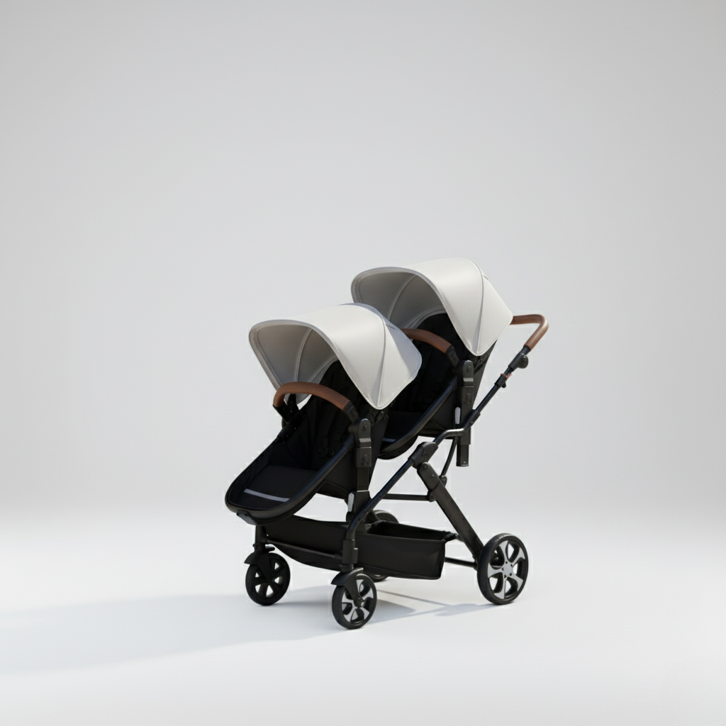 Poussette double 3 en 1