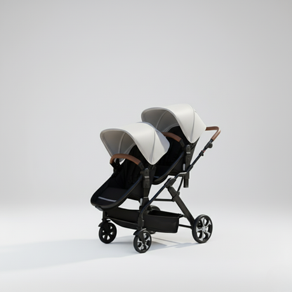 Poussette double 3 en 1